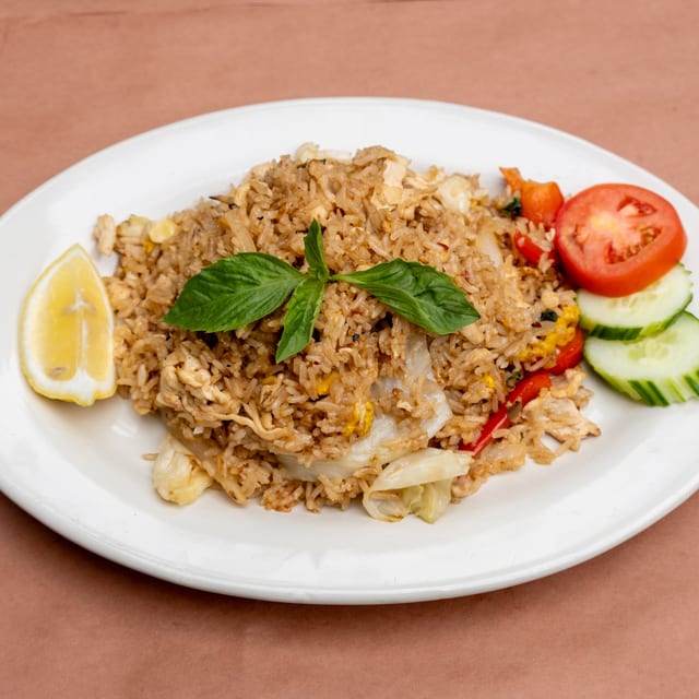 Spicy Basil Fried Rice.